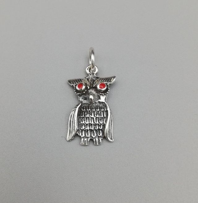 Stříbrný přívěsek 1,90g sova