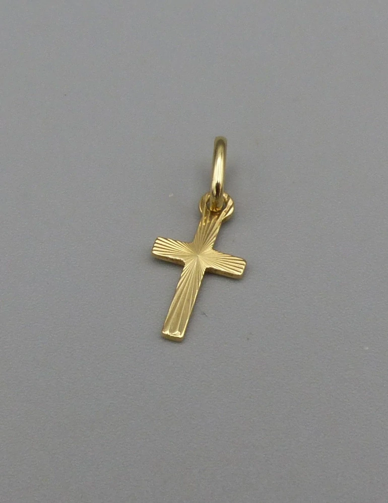 Zlatý přívěsek křížek 0,40g