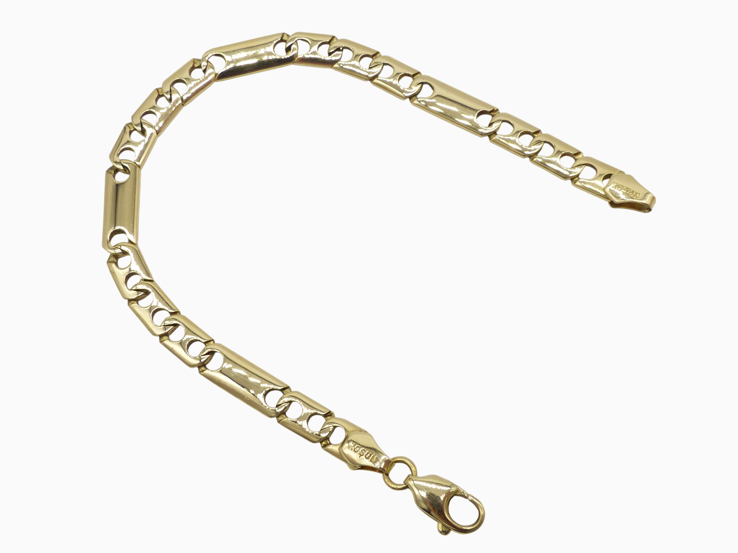 Zlatý náramek 14,90g, délka 18,5cm
