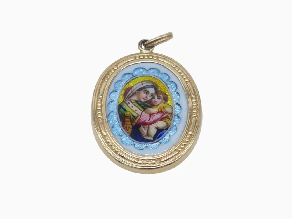 Zlatý přívěsek 4,65g madonka