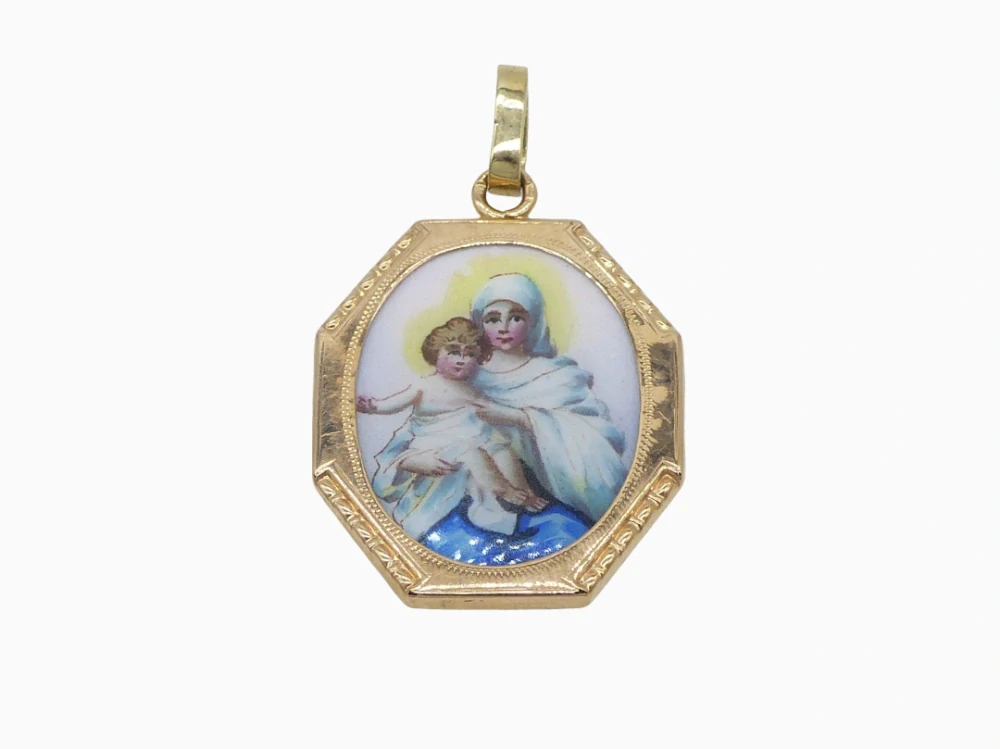 Zlatý přívěsek 4,25g madonka
