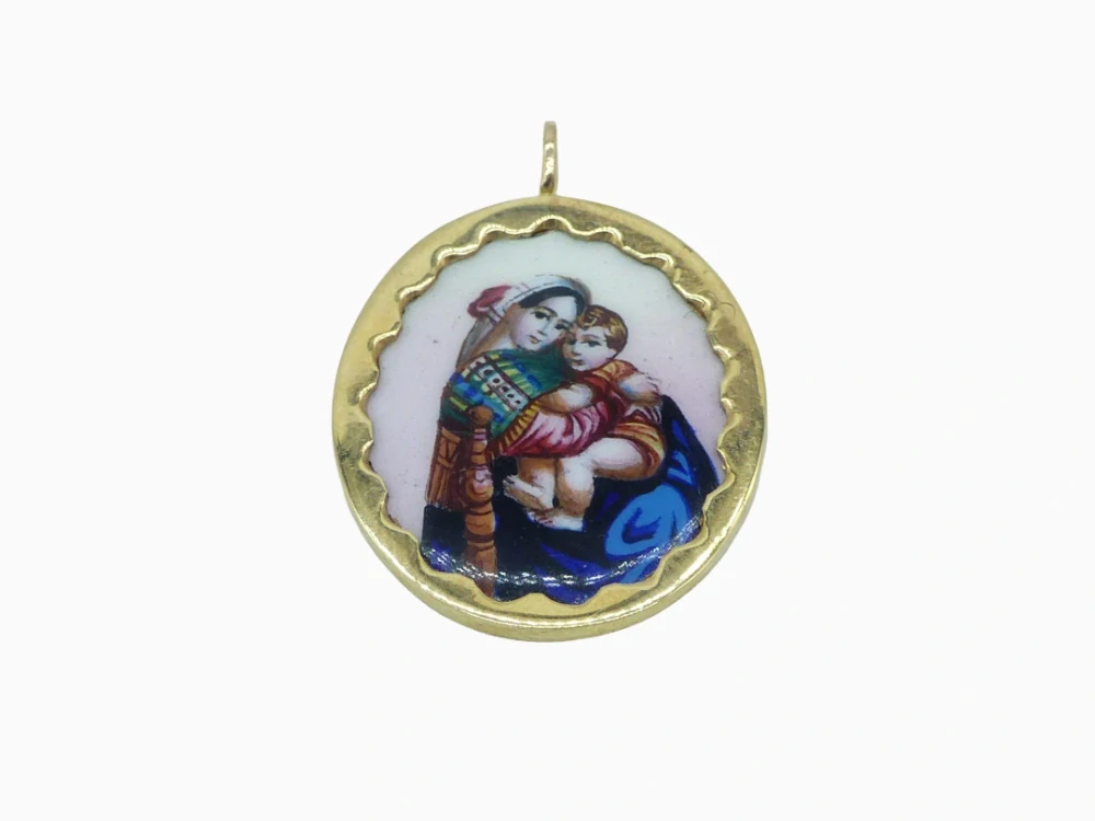 Zlatý přívěsek 5,75g madonka