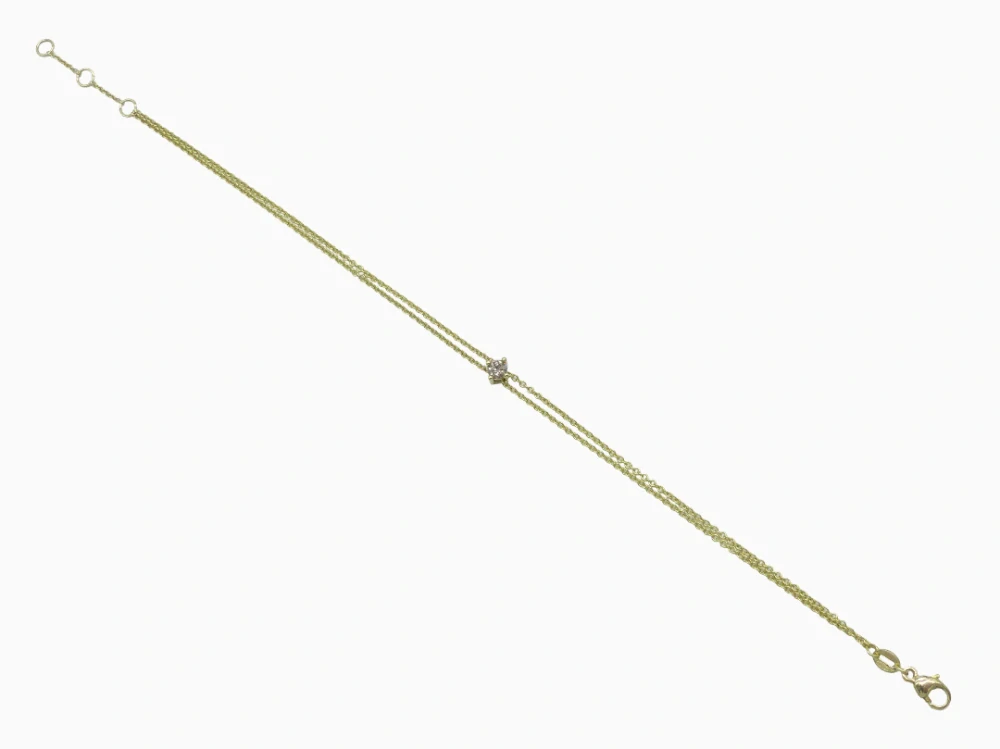 Zlatý náramek 1,25g délka 15,5/16,5/17,5 cm