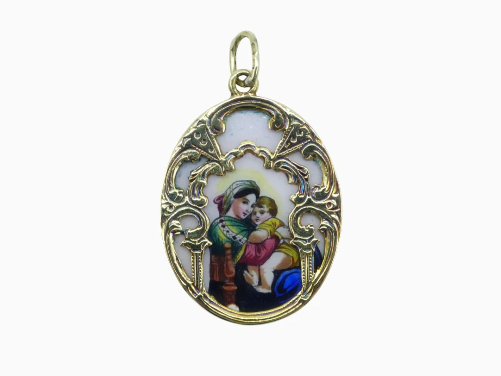 Zlatý přívěsek 5,25g madonka