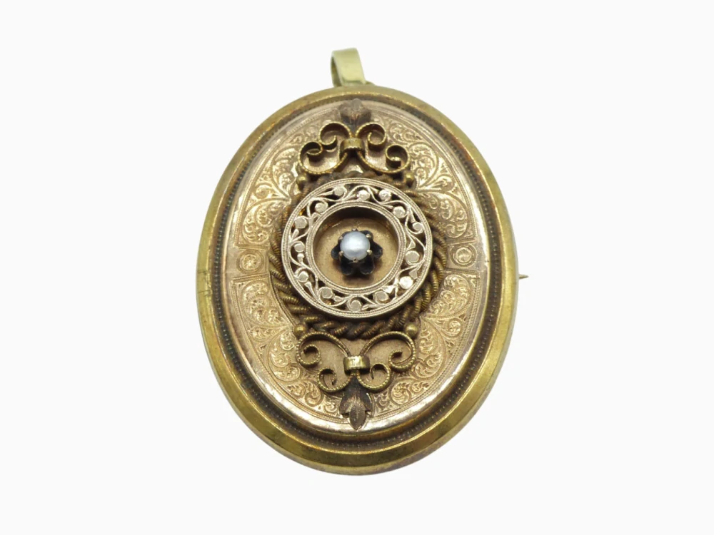 Zlatý přívěsek/brož 8,10g