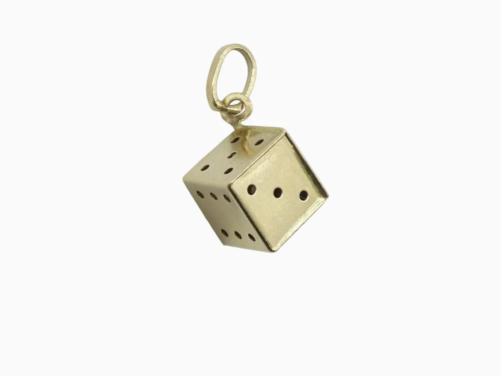 Zlatý přívěsek 0,80g kostka