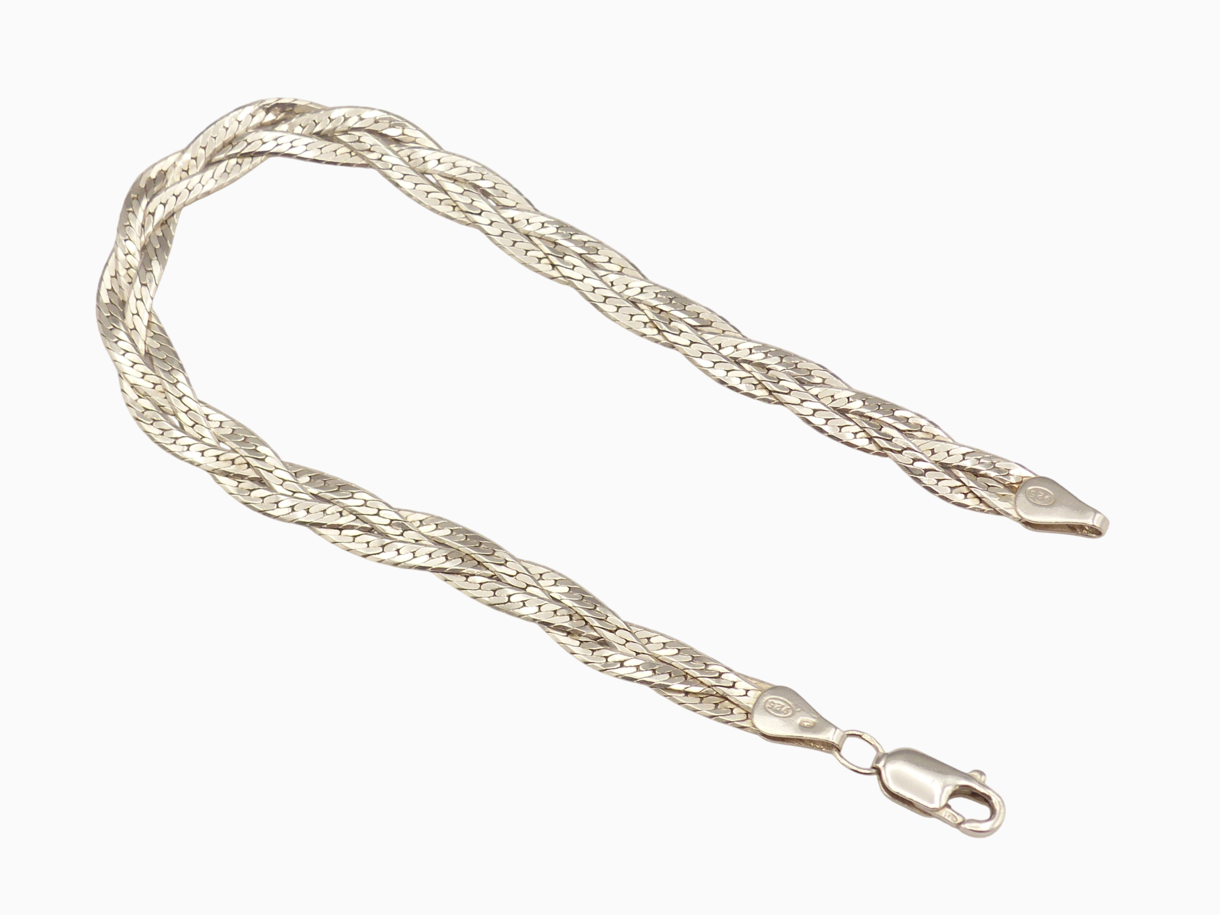 Stříbrný náramek 3,35g délka 19,5 cm