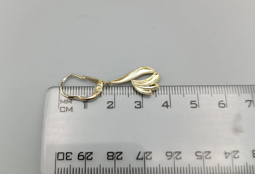 Zlaté náušnice 2,65g, zapínání na patent
