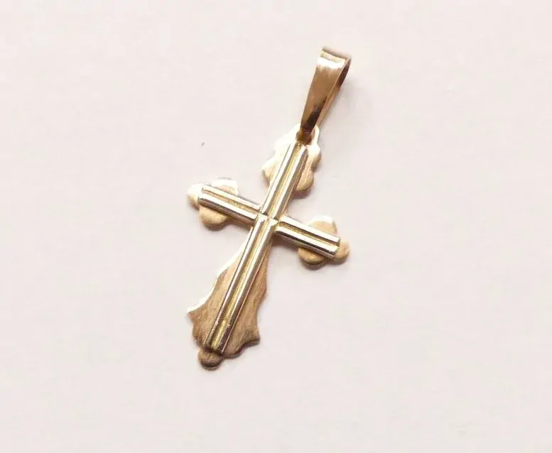 Zlatý přívěsek 1,15g, křížek