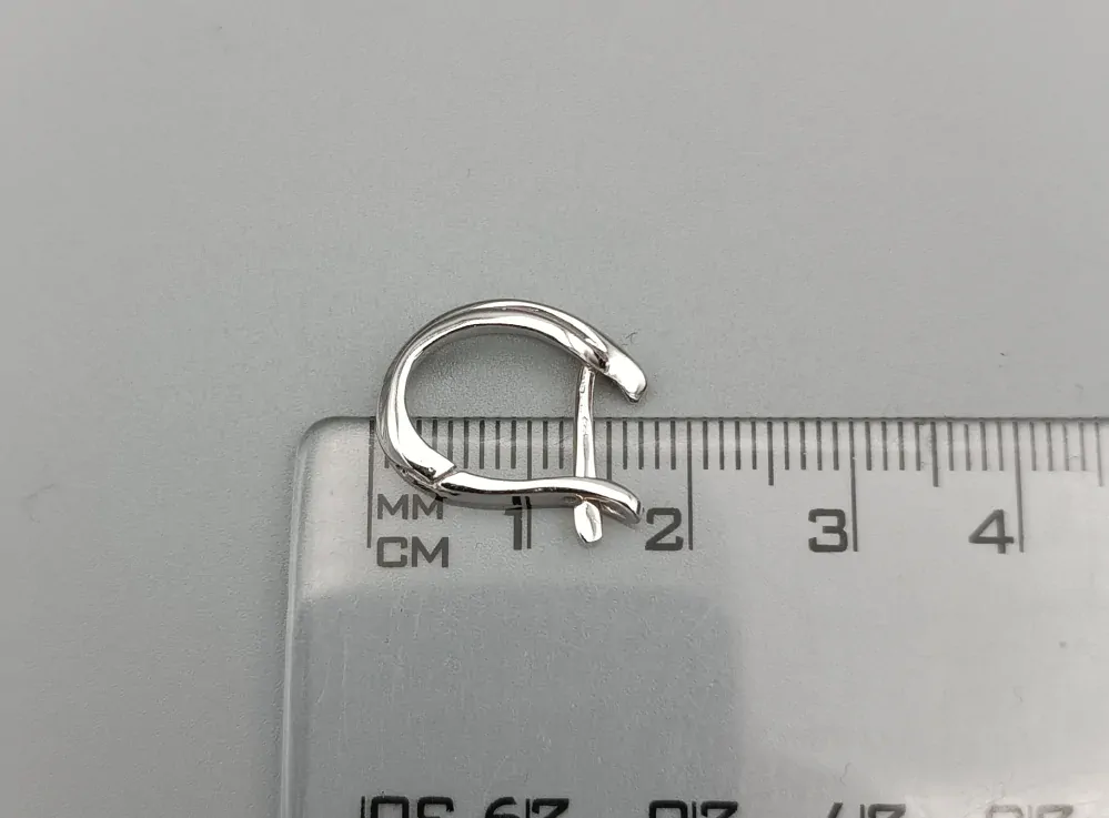 Zlaté náušnice s diamanty 3,50g, francouzské zapínání
