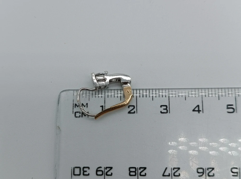 Zlaté náušnice 3,15g, zapínání na patent