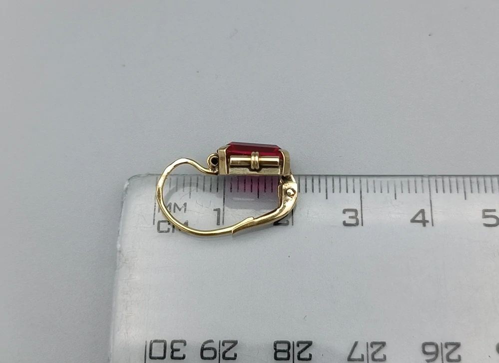 Zlaté náušnice 4,15g, zapínání na patent