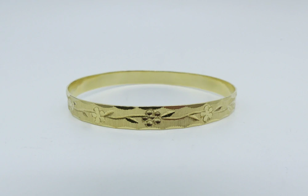 Zlatý náramek 14,40g průměr 6,5 cm