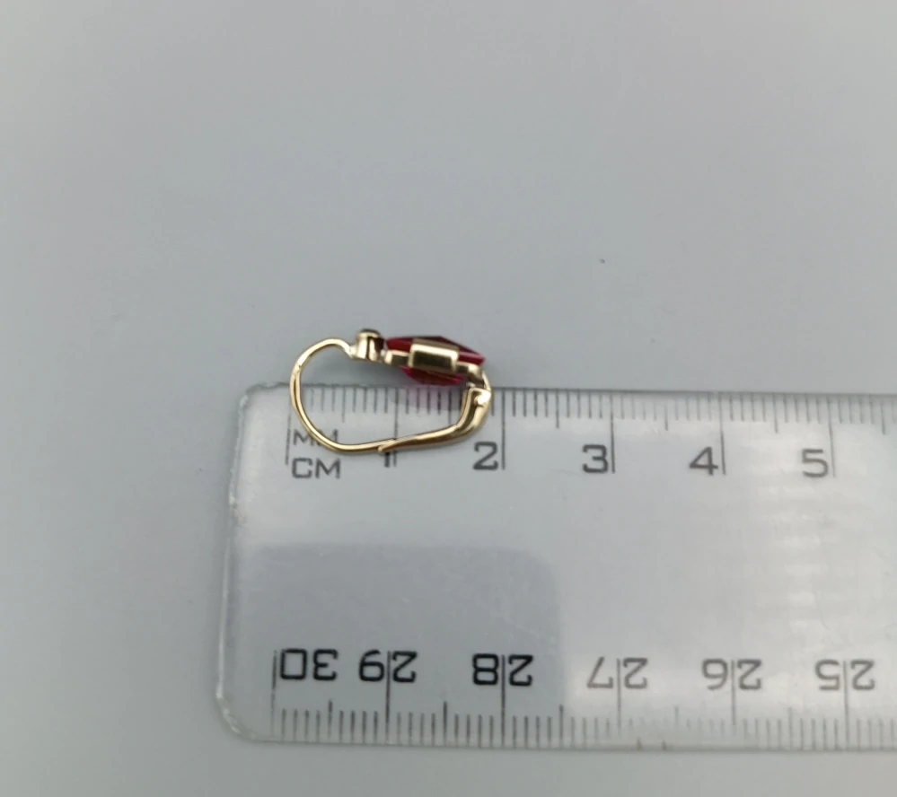 Zlaté náušnice 2,60g, zapínání na patent 