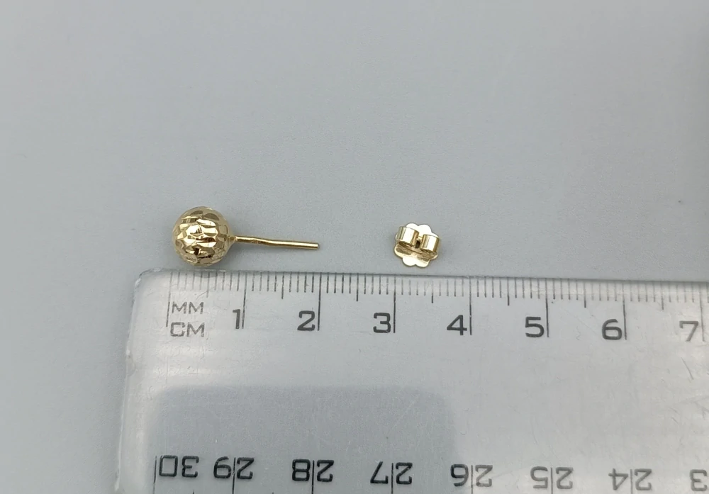 Zlatá náušnice 0,95g, 1ks zapínání na puzetu