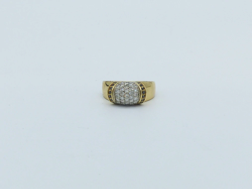 Zlatý prsten 7,45g velikost 54, diamanty