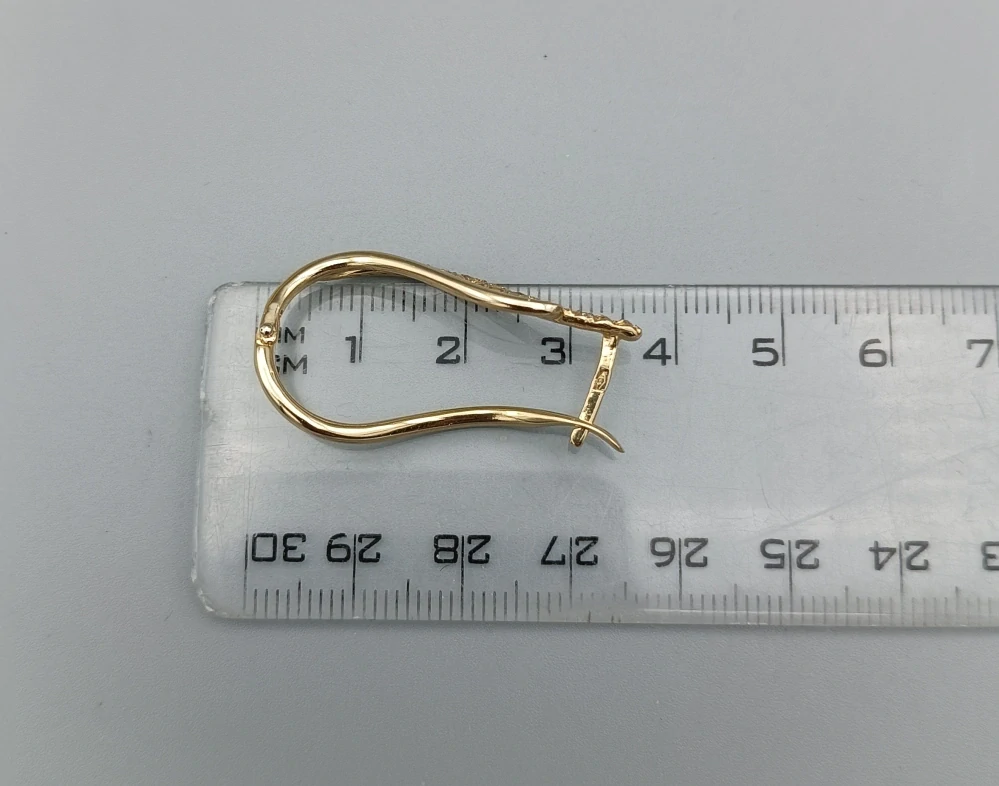 Zlaté náušnice 6,65g, francouzské zapínání