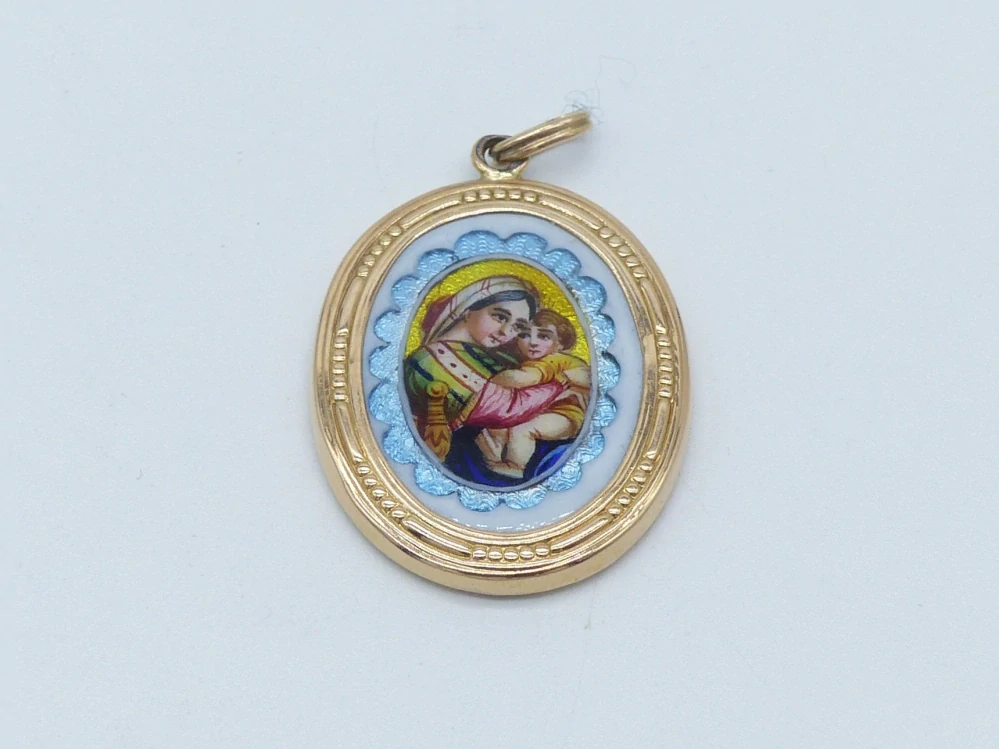 Zlatý přívěsek 4,65g madonka