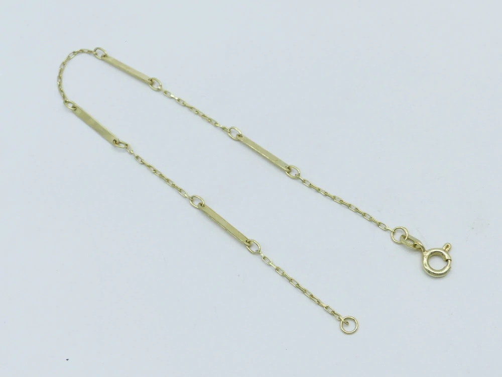 Zlatý náramek 1,45g délka 18,5 cm