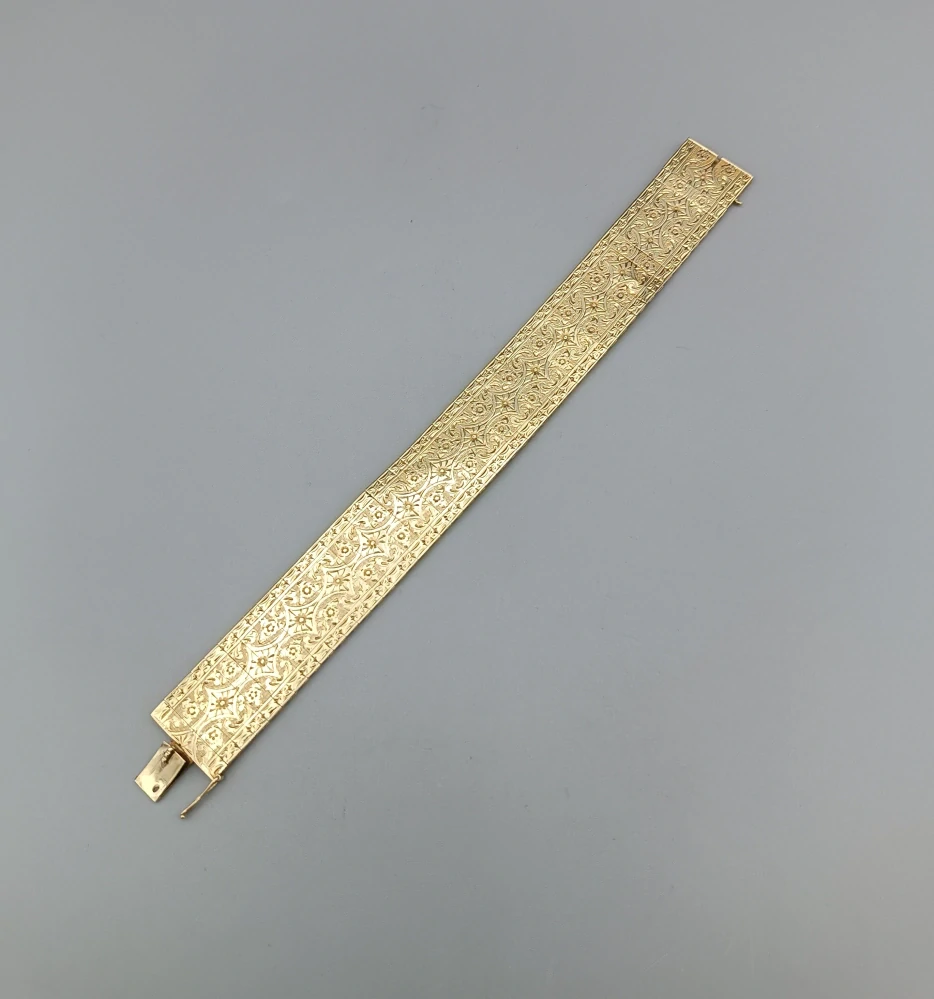 Zlatý náramek 24,85g, délka 19 cm