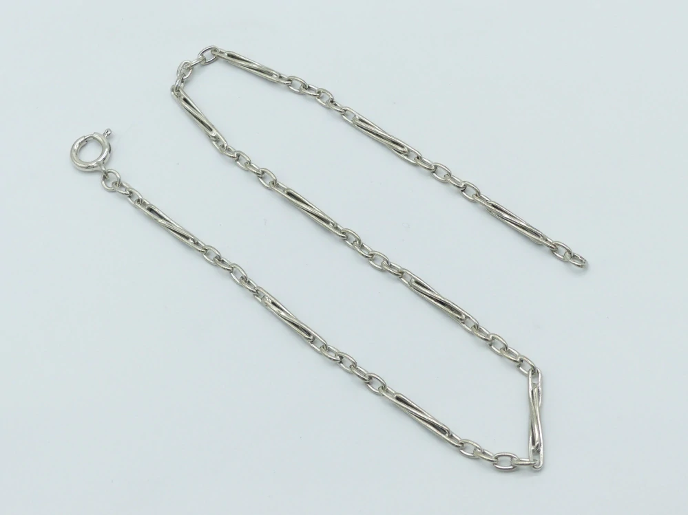 Stříbrný řetěz k hodinkám 9g délka 34,5 cm