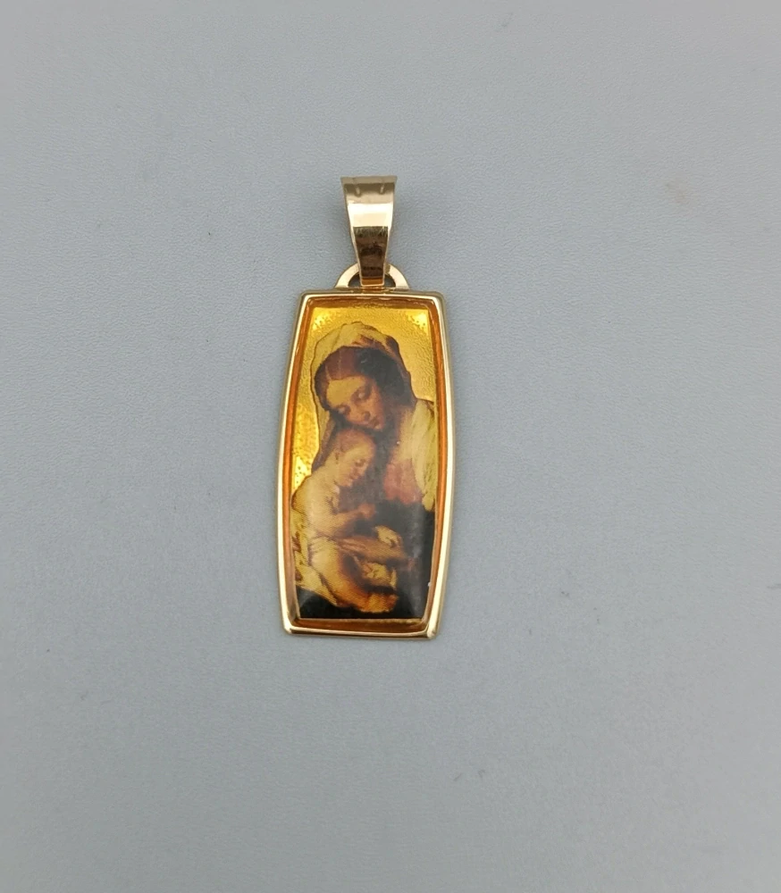 Zlatý přívěsek 1,25g, madonka