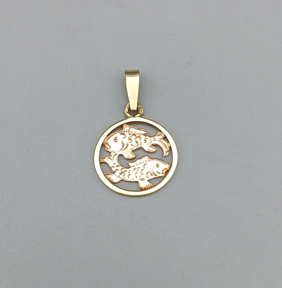 Zlatý přívěsek 0,95g Ryby