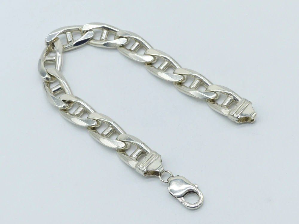 Stříbrný náramek 54g délka 22,5 cm