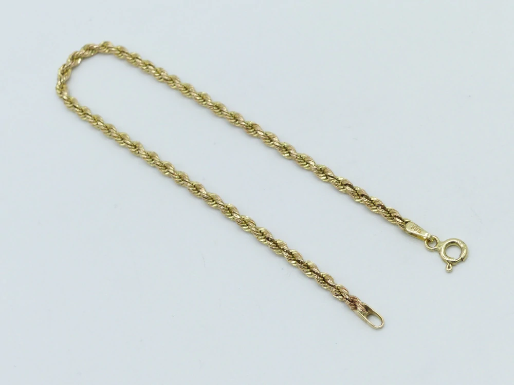 Zlatý náramek 1,60g délka 19 cm