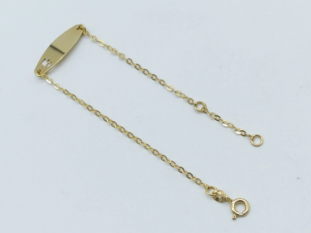 Zlatý náramek 1,35g délka 13,5 - 15,5 cm