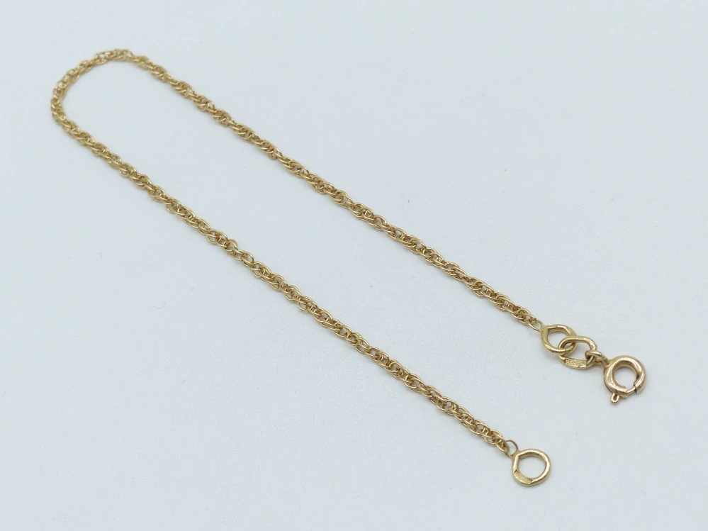 Zlatý náramek 1,30g délka 18 cm