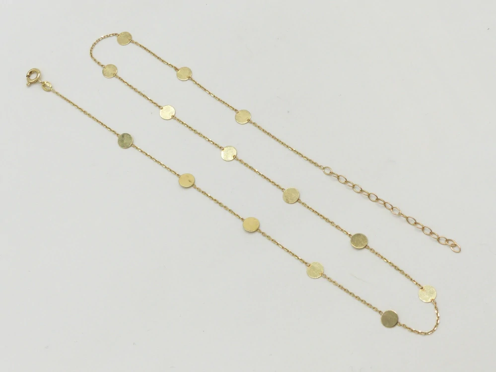 Zlatý řetízek 2,45g délka 40,5-45 cm
