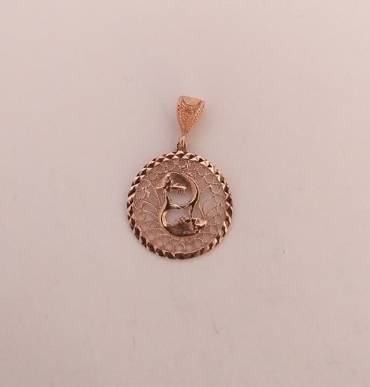 Zlatý přívěsek 1,35g Ryby