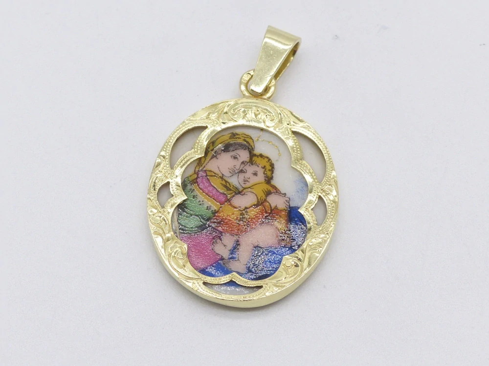 Zlatý přívěsek 3,30g madonka