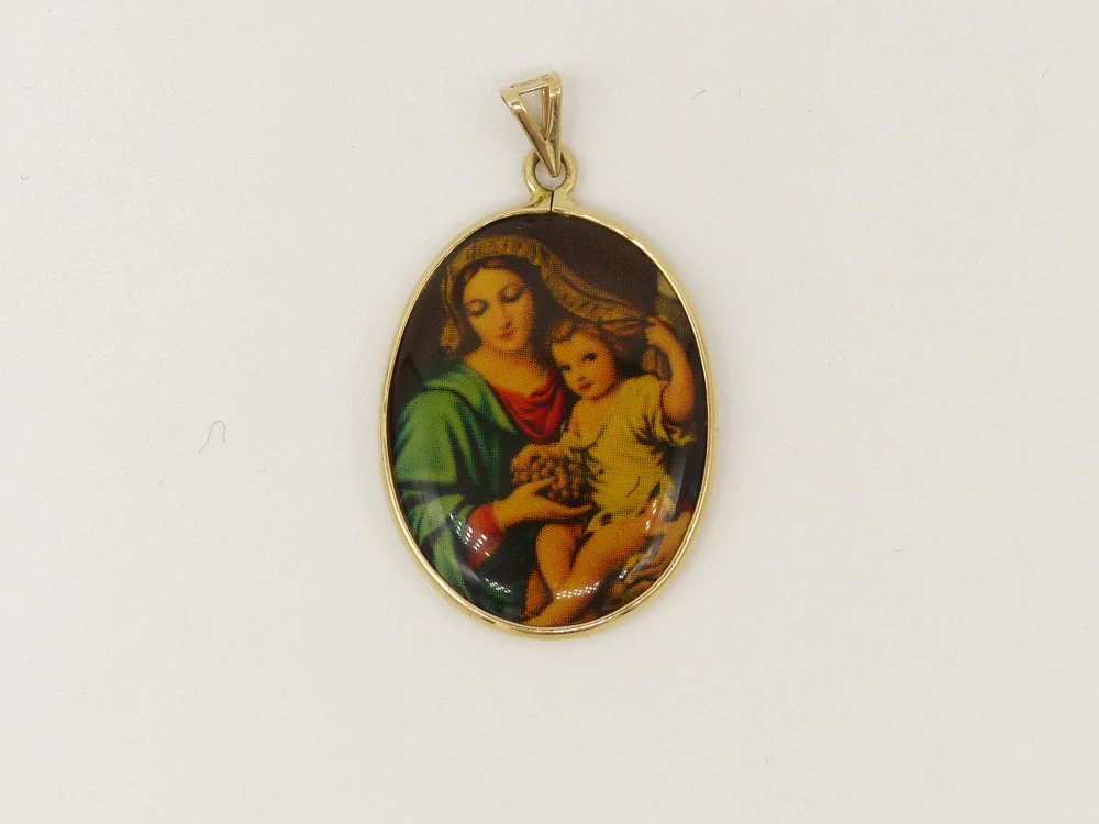 Zlatý přívěsek 3,35g madonka