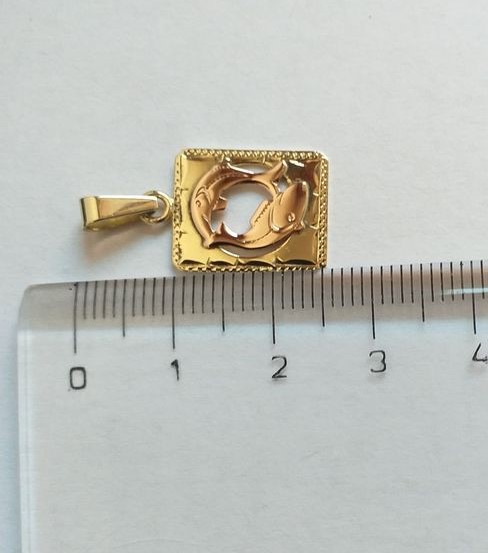 Zlatý přívěsek 1,40g Ryby