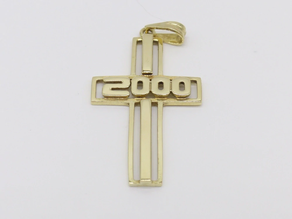 Zlatý přívěsek 2,50g křížek