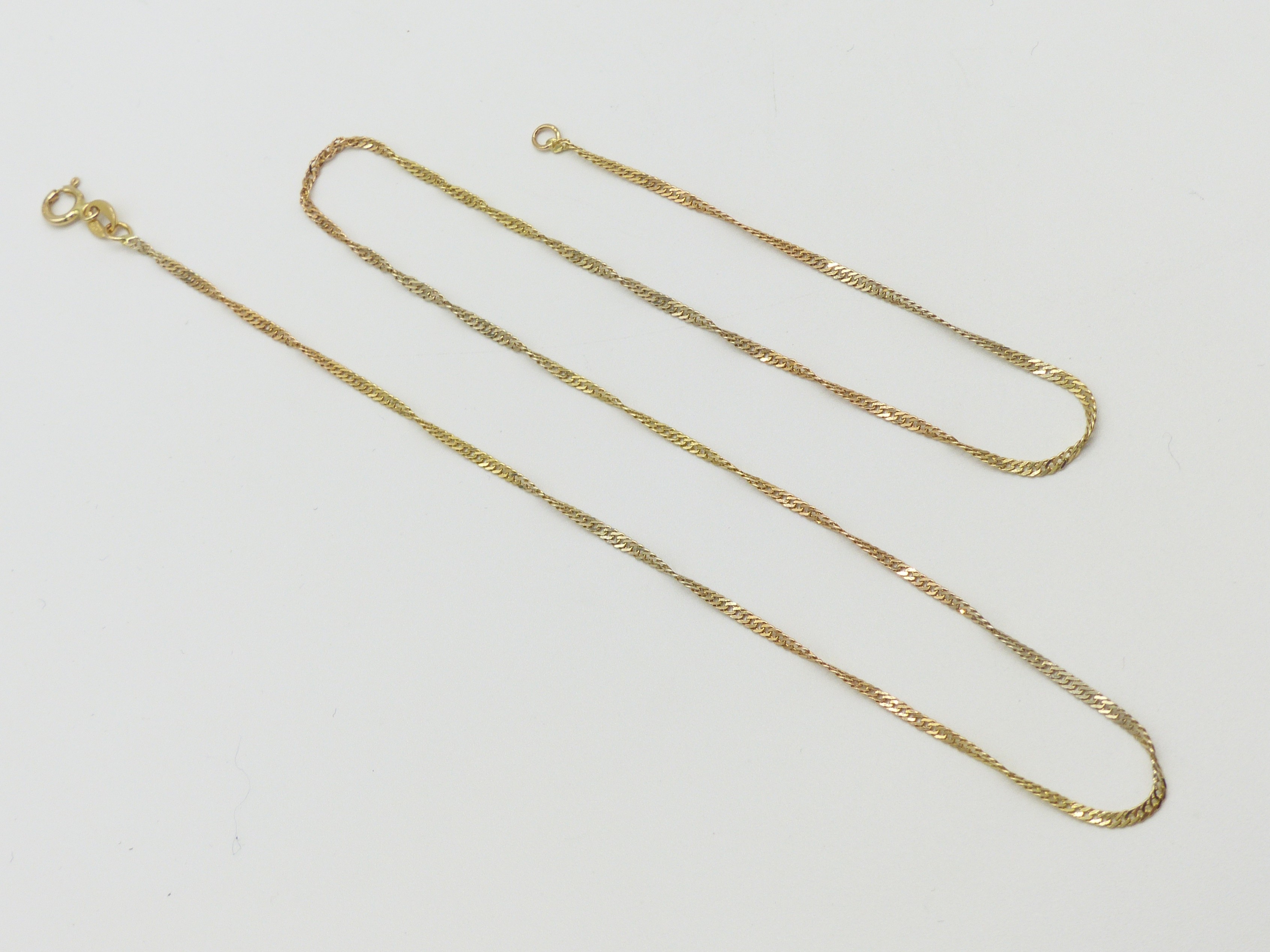Zlatý řetízek 2,25g délka 46,5 cm