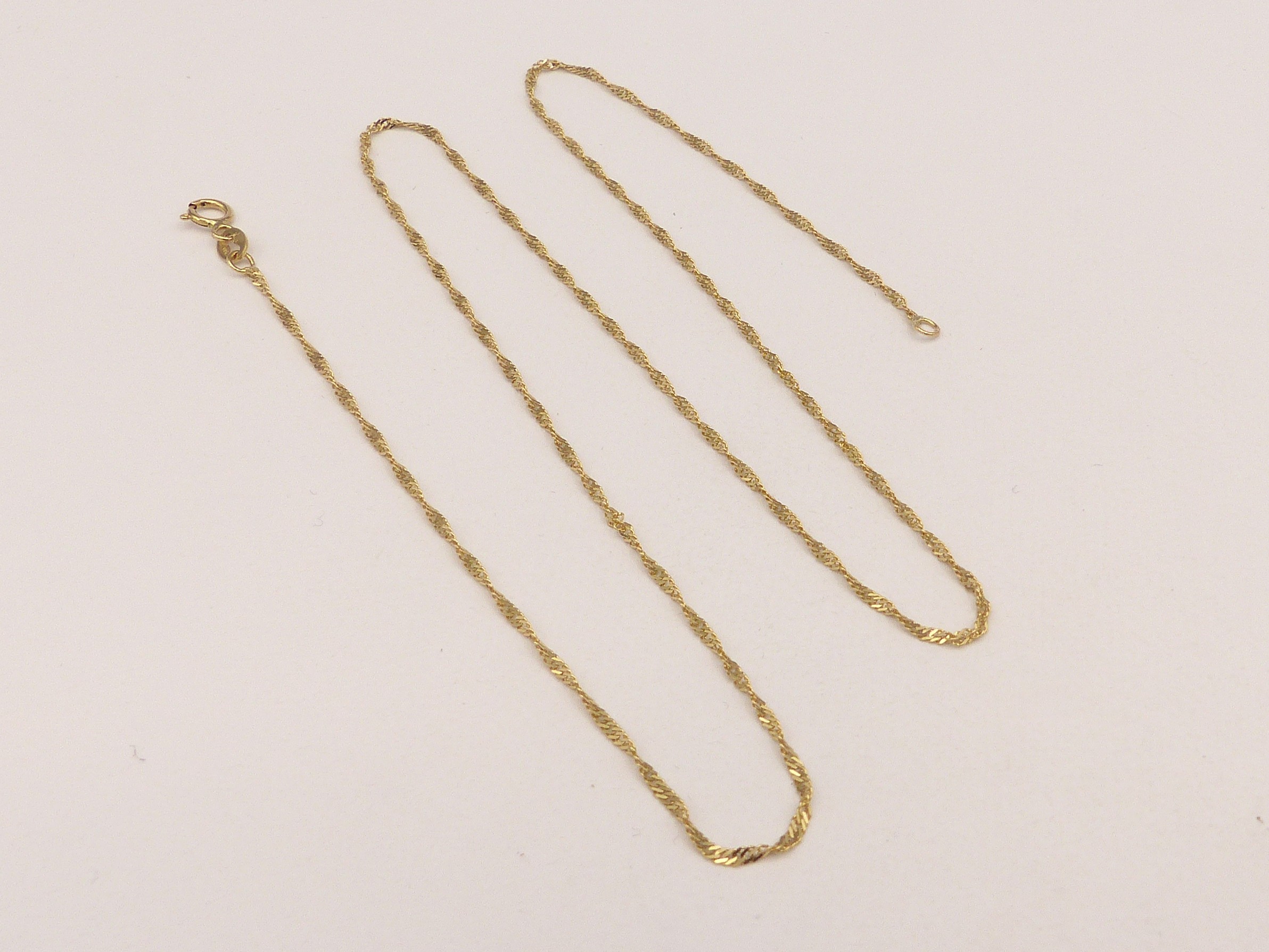 Zlatý řetízek 1,50g délka 45,5 cm