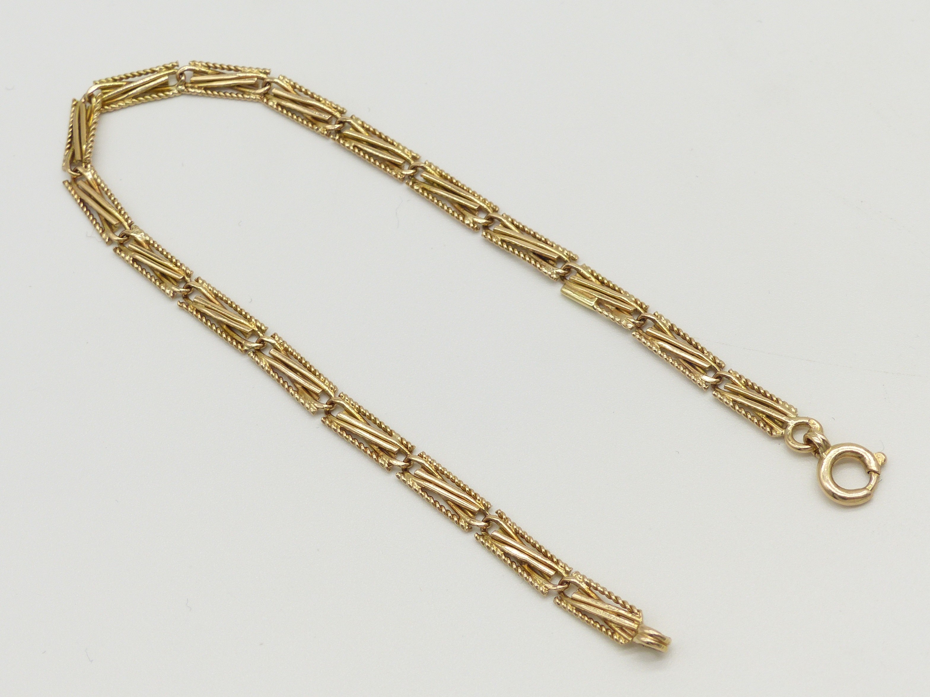 Zlatý náramek 5,25g délka 19 cm