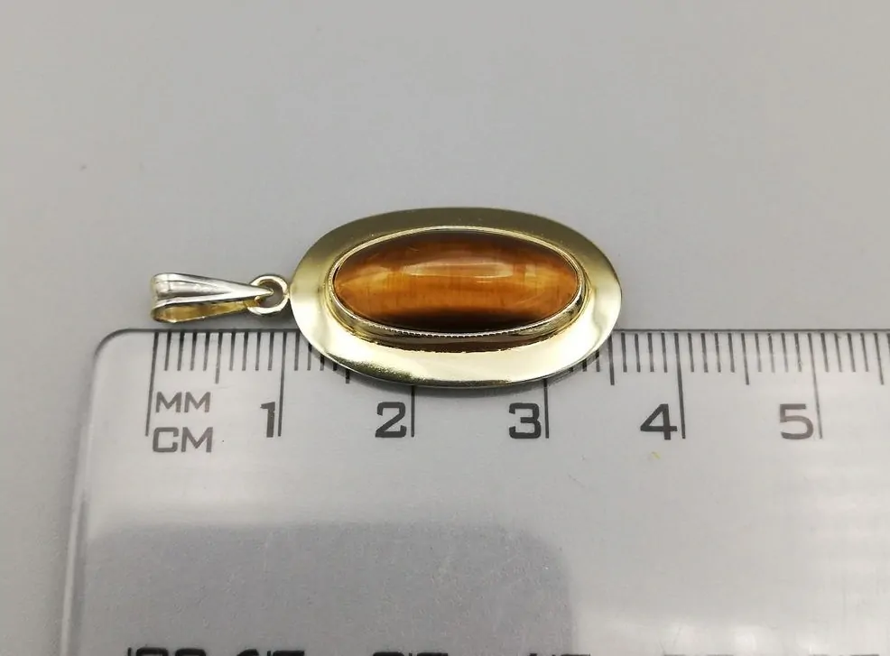 Zlatý přívěsek 3,95g s tygřím okem