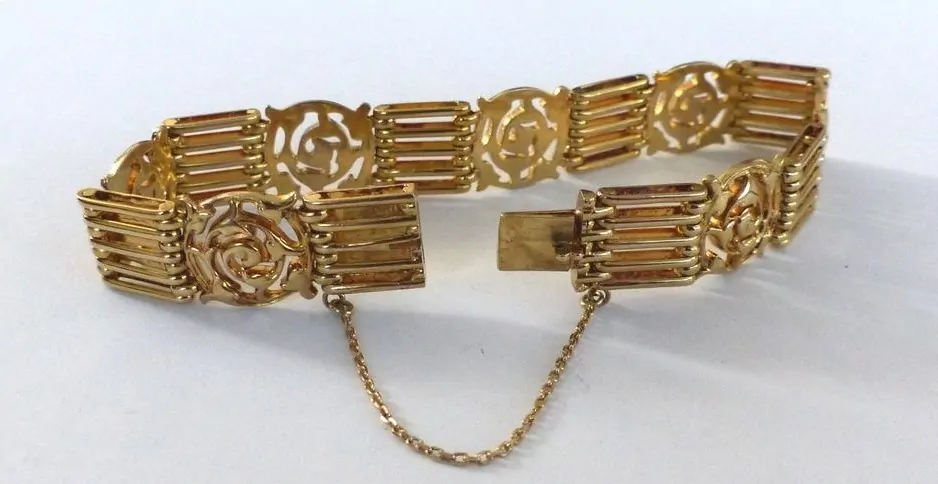 Zlatý náramek 28,25g, délka cca 18,5cm