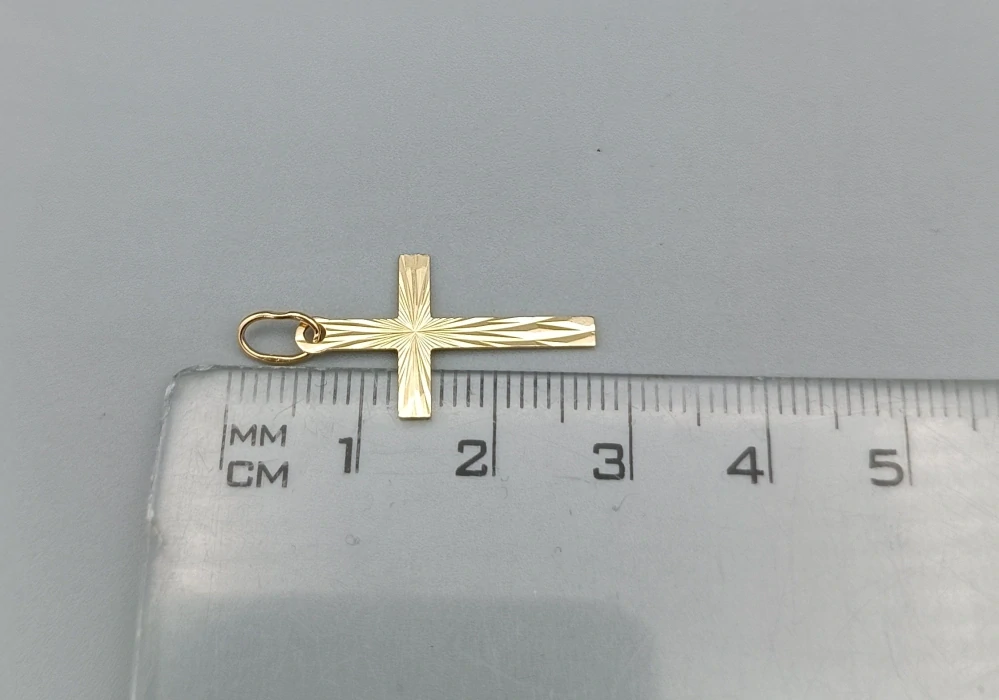 Zlatý přívěsek 0,45g, kříž