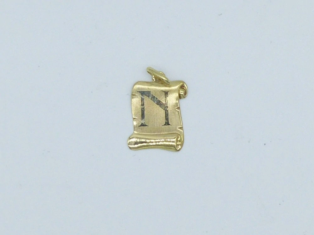 Zlatý přívěsek 0,80g písmeno N