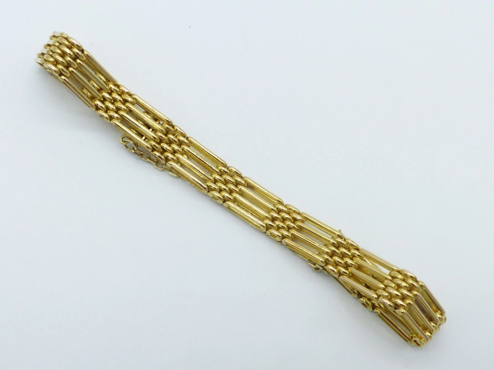 Zlatý náramek 22,40g délka 19 cm