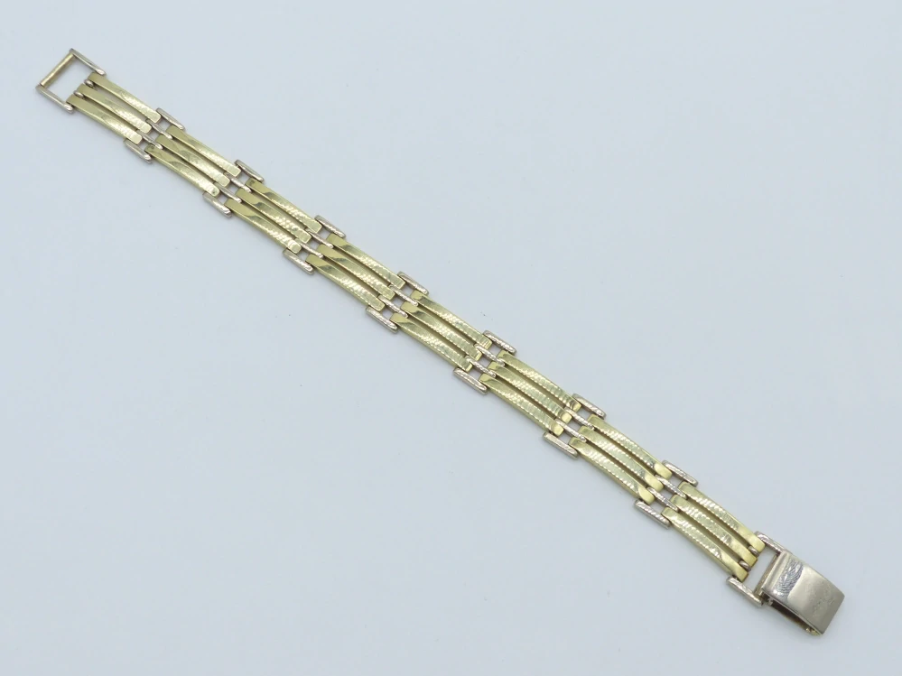 Zlatý náramek 47,65g délka 21,5 cm