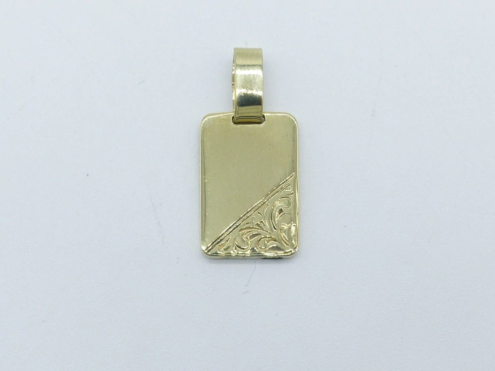 Zlatý přívěsek 1,35g destička