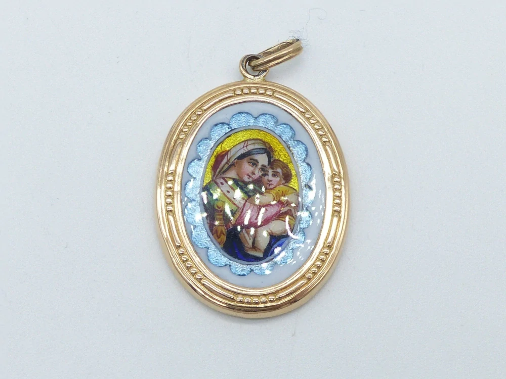 Zlatý přívěsek 4,65g madonka