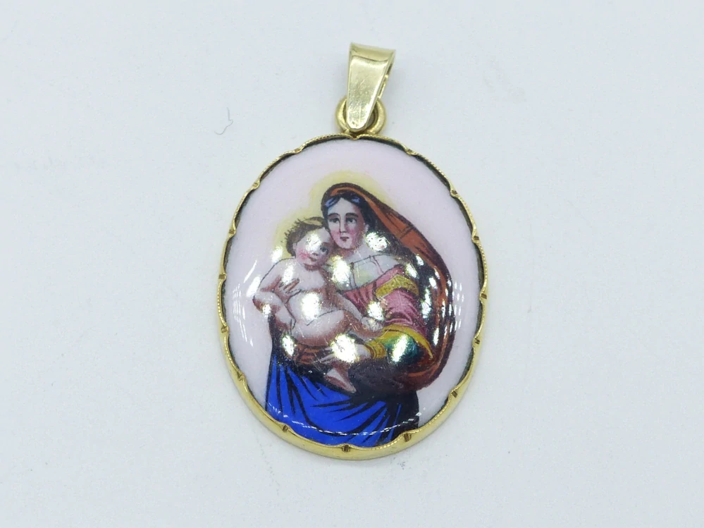 Zlatý přívěsek 5,55g madonka