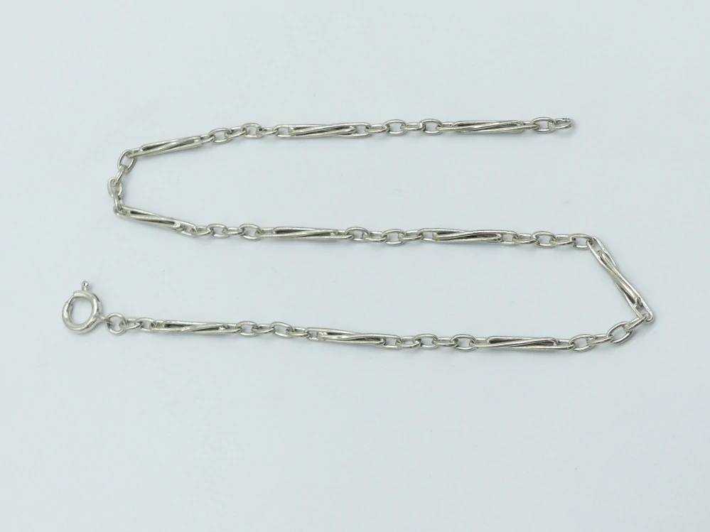 Stříbrný řetěz k hodinkám 9g délka 34,5 cm